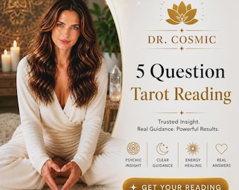 Same Hour 5 Question Tarot Reading : Love, Career & Life Insight, Personalized Guidance, Detailed Answers