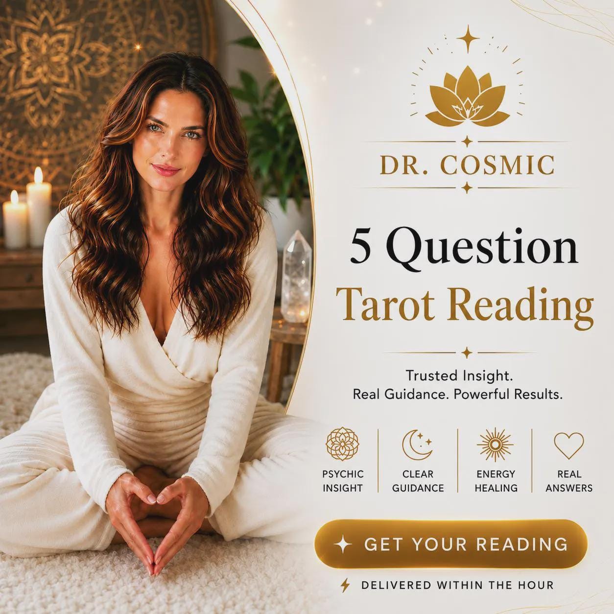 Same Hour 5 Question Tarot Reading : Love, Career & Life Insight, Personalized Guidance, Detailed Answers
