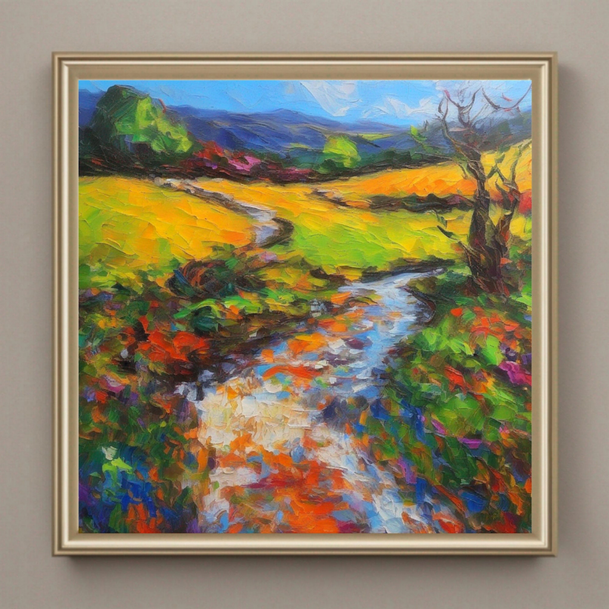 Ireland Painting Original Oil Impasto Landscape Art by Artelenaberezina ...