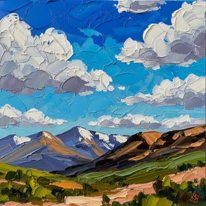 Colorado Painting Rocky Mountains Original Art Pine Tree Impasto Oil Painting Hiking Wall Art Custom Gift Painting by ArtElenaBerezina