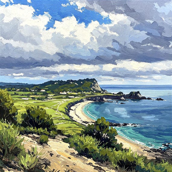 【Laguna Silhouette 】lithograph直筆サイン・EA版 Laguna Beach California Original Oil Painting Impasto Seascape Art