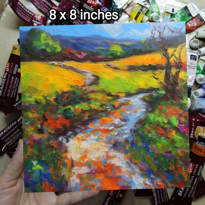 Ireland Painting Original Oil Impasto Landscape Art by Artelenaberezina ...