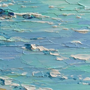 Oahu Hawaii Painting Palm Trees Original Art Seascape Impasto Oil Painting Oahu Wall Art 6 x 8 inches Gift Painting