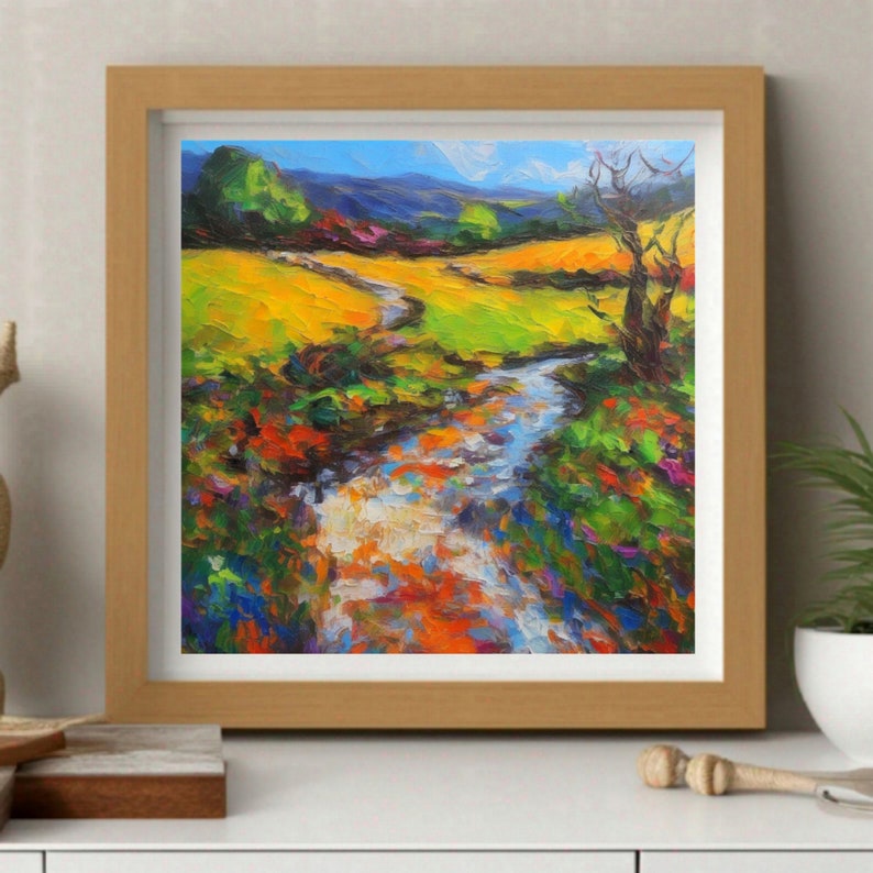 Ireland Painting Original Oil Impasto Landscape Art by Artelenaberezina ...