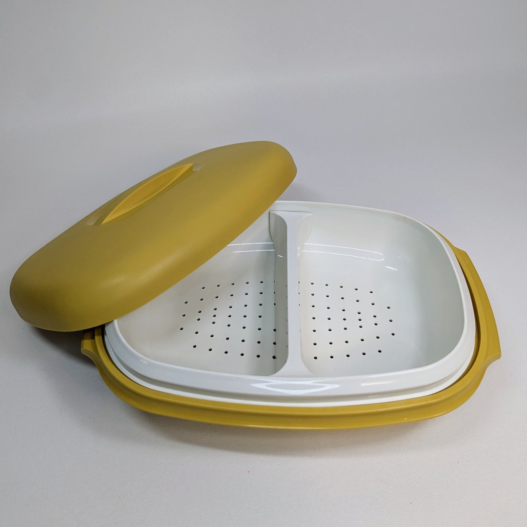 Vintage Tupperware Vegetable Steamer Server 4 Piece Set Etsy