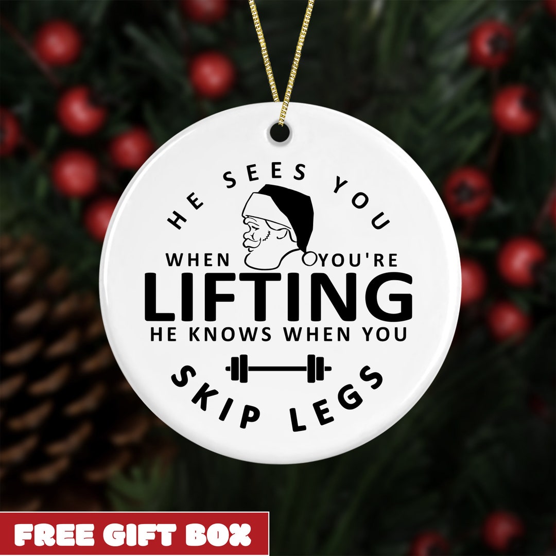 Weightlifting Ornament Weightlifting Gifts Weightlifting Christmas