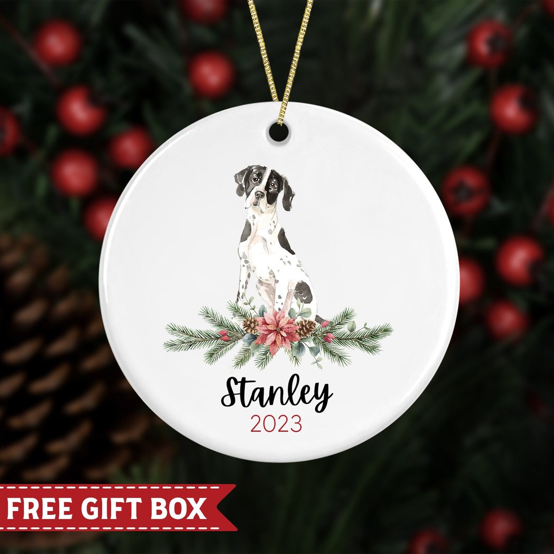 English Pointer Christmas Ornament Personalized English Etsy