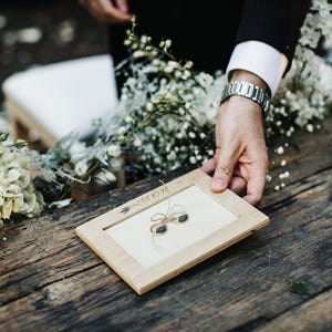 Portafedi| portafedi in legno/portafedi matrimonio | portafedi personalizzato/portafedi a tema ulivo/portafedi Portafoto