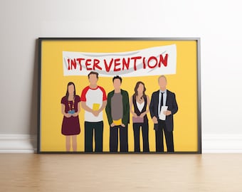 HIMYM-interventieposter, muurkunst How I Met Your Mother (digitale download)