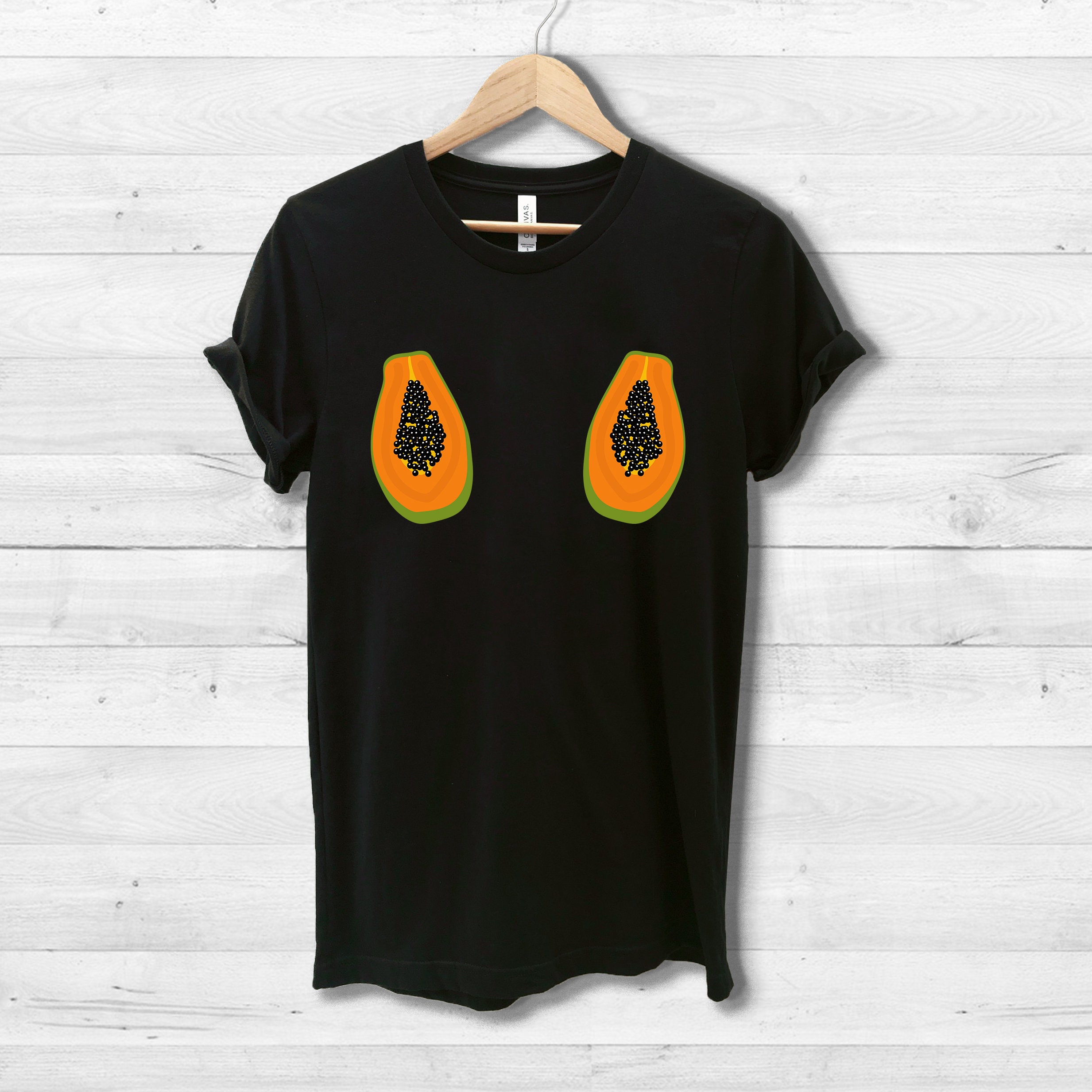 Papaya Boobs T-shirt Funny Boob Shirt Feminist Shirt Tumblr - Etsy