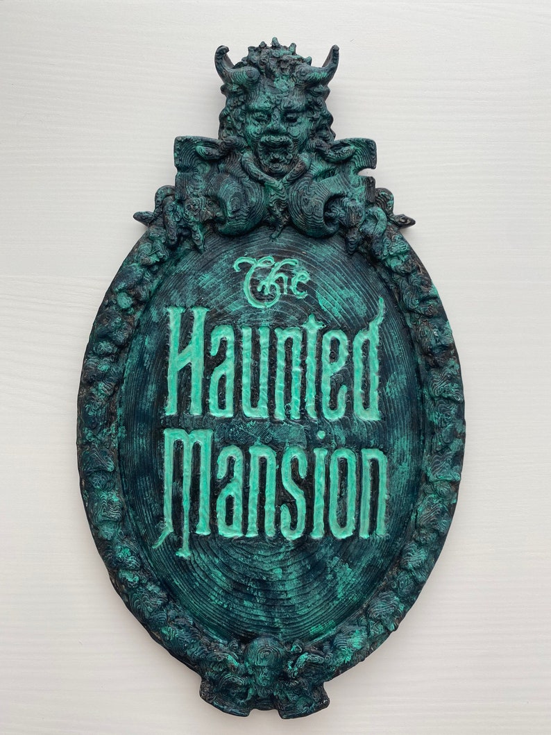 Glow in the Dark Haunted Mansion Sign 