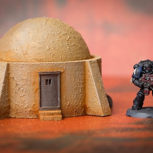 Wargaming Desert Terrain: Single Hab Dome - 3D Printed