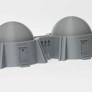 Wargaming Desert Terrain: Twin Hab Dome – 3D Printed