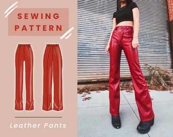 Leather Pants Digital PDF Sewing 