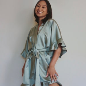 Robe Digital PDF Sewing Pattern 2 Styles: Plain and Flounce // Size XS-XL // Instant Download with 4 Printable Sizes image 6