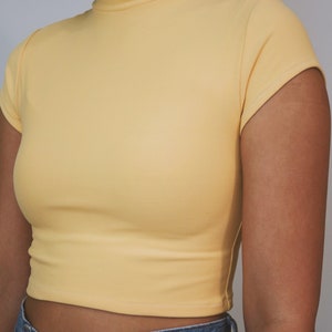 Cap Sleeve Mock Neck Top Digital PDF Sewing Pattern // US Size XS-L ...