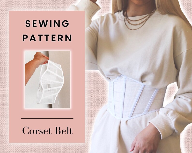 Corset Belt Digital PDF Sewing Pattern // US Size 014 XSL Etsy