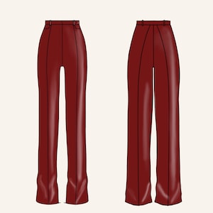 Leather Pants Digital PDF Sewing Pattern // US Size 00-14 // Instant ...