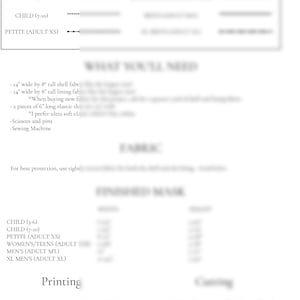May include: A black and white printable pattern for sewing a child's rain jacket. The pattern includes sizes for children ages 3-6, 7-10, and petite adults. The pattern includes instructions for cutting and sewing the jacket. The pattern also includes a list of materials needed to make the jacket.