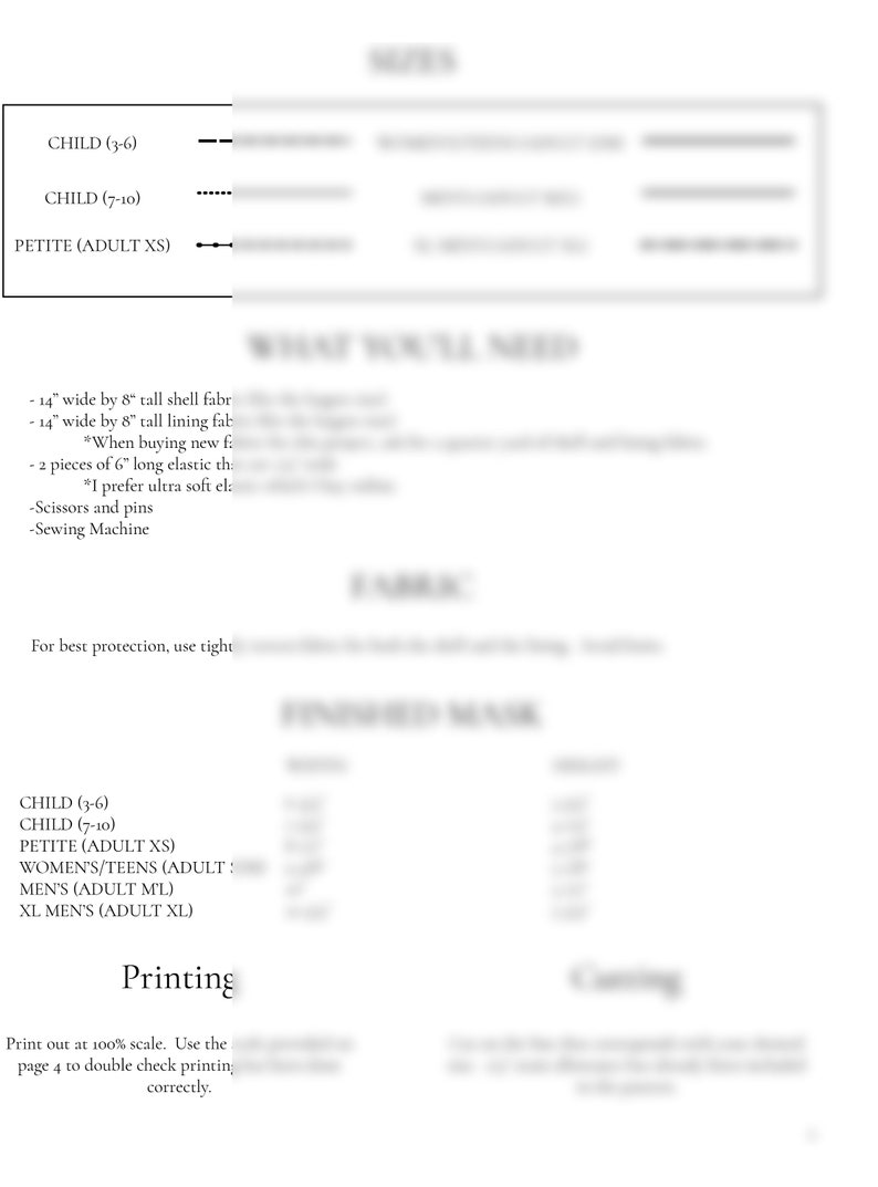 May include: A black and white printable pattern for sewing a child's rain jacket. The pattern includes sizes for children ages 3-6, 7-10, and petite adults. The pattern includes instructions for cutting and sewing the jacket. The pattern also includes a list of materials needed to make the jacket.