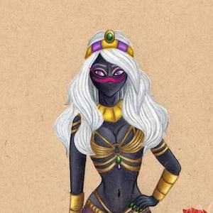 Queen of Mars with Commander X2 fan art print