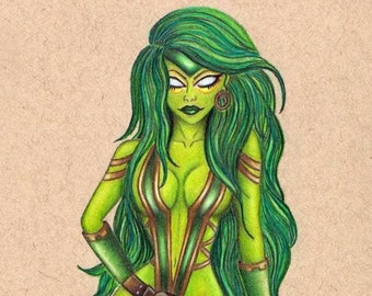 Gamora art print