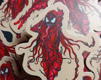 Symbiote Carnage art sticker