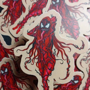 Symbiote Carnage art sticker