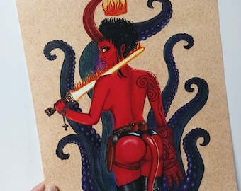 Hellgirl art print