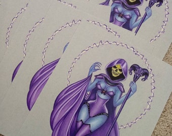 Lady Skeletor art print