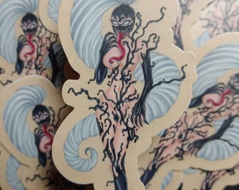 Symbiote She-Venom art sticker