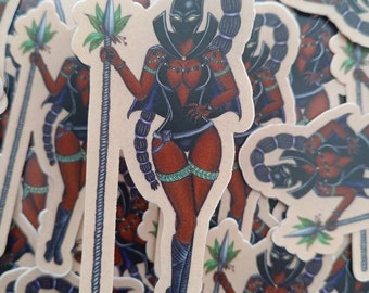 Lady Panther art sticker