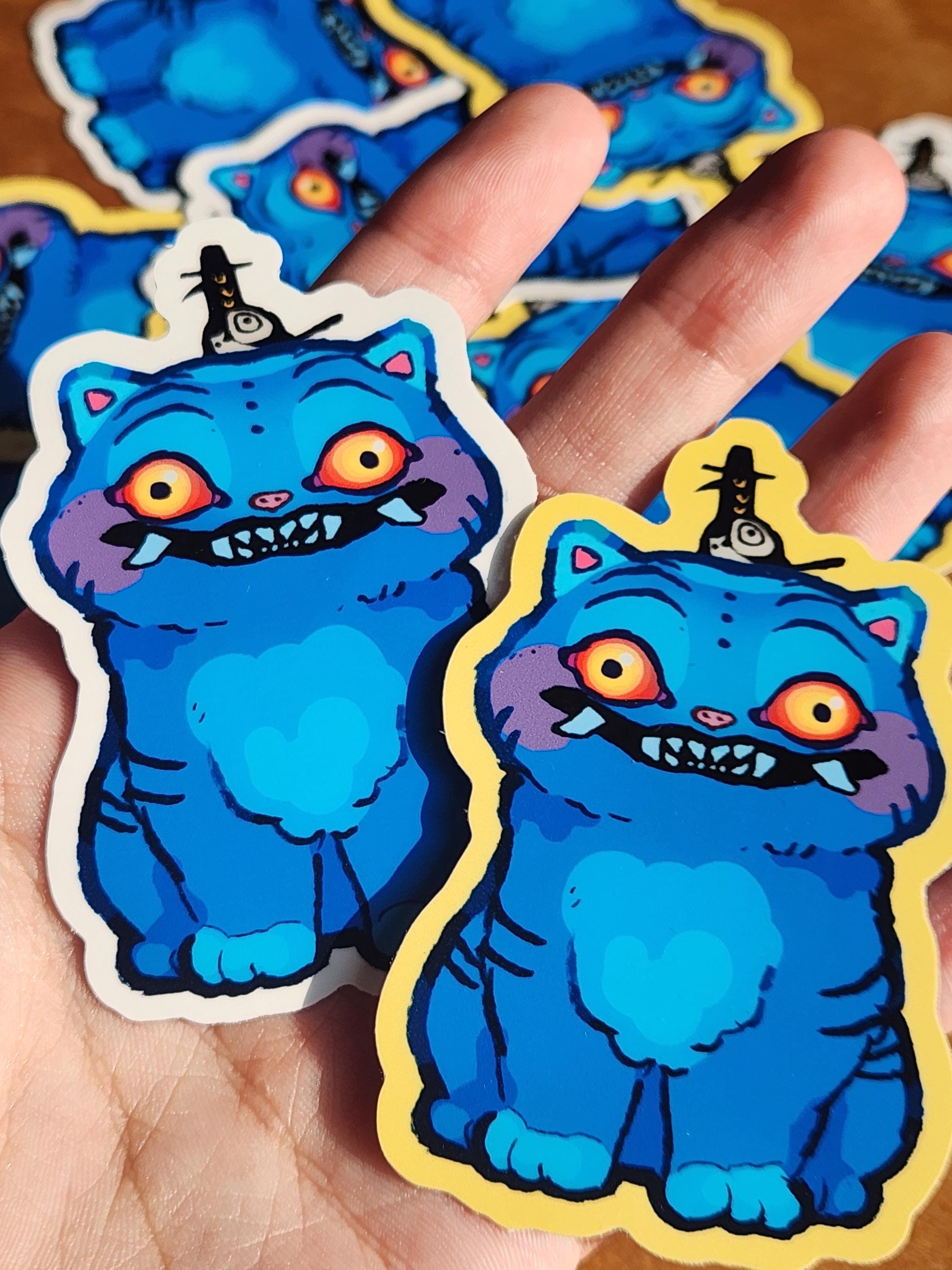 Derpy & Sussie, Kpop Demon Hunters Tiger and Crow | Vinyl Stickers for Journal, Laptop, Water bottles, Gift