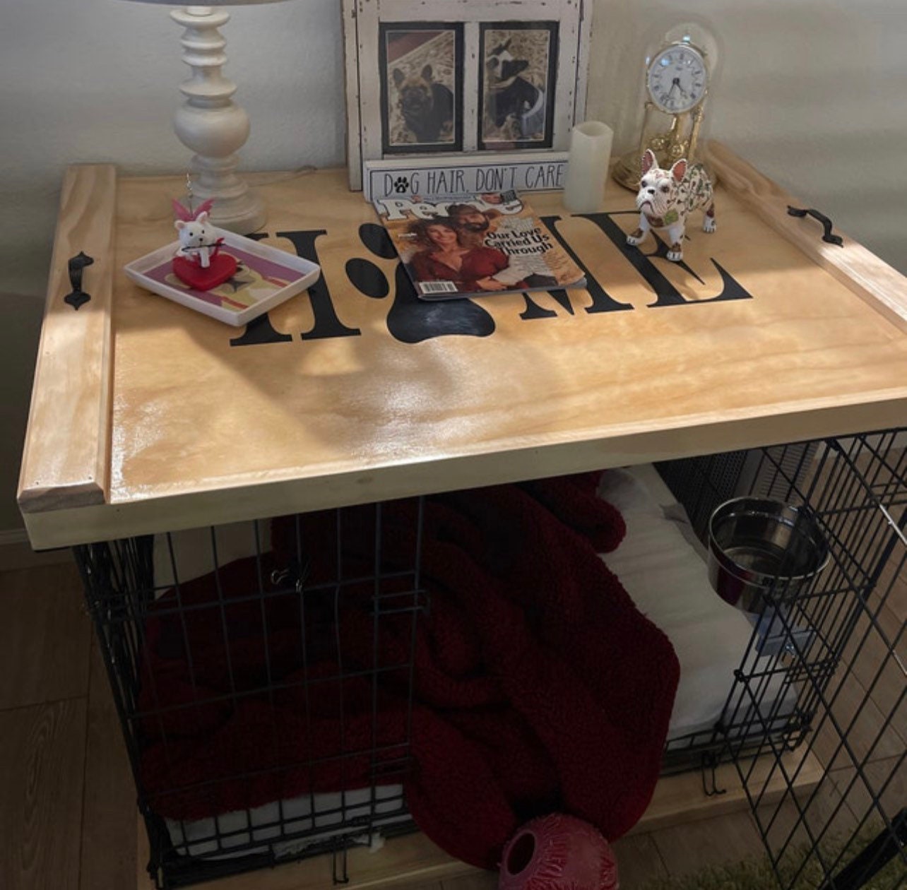 Home Dog/animal Kennel Topper Crate Topper Dog Kennel Night Etsy