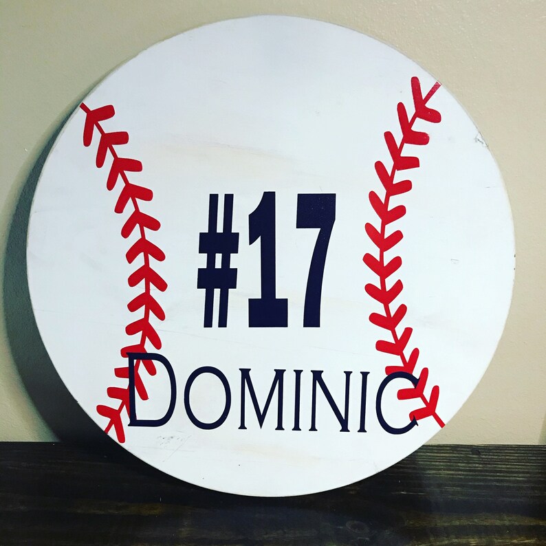 Baseball/Softball Round Wooden Plaques Etsy