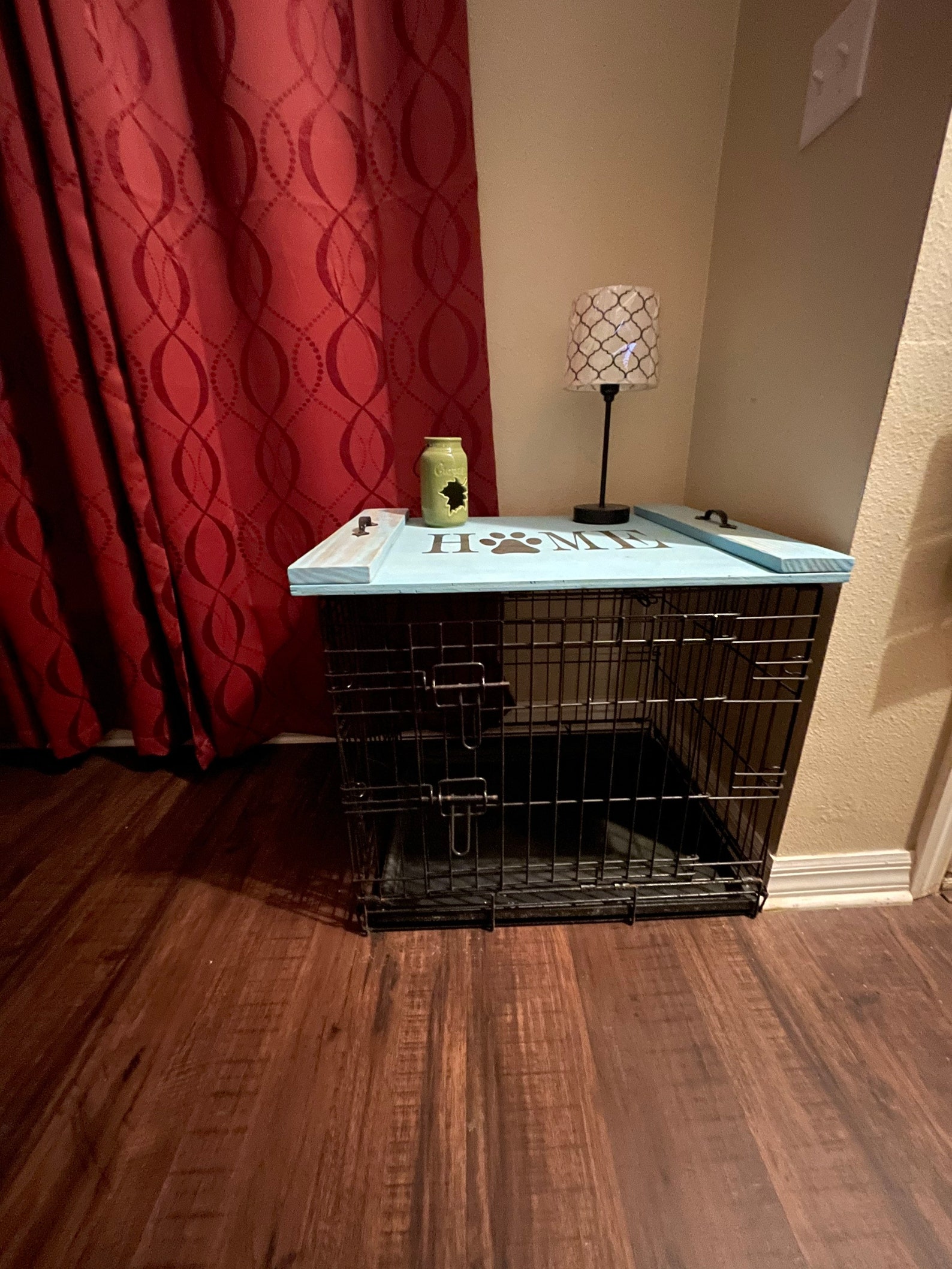 Home Dog/animal Kennel Topper Crate Topper Dog Kennel Night Etsy