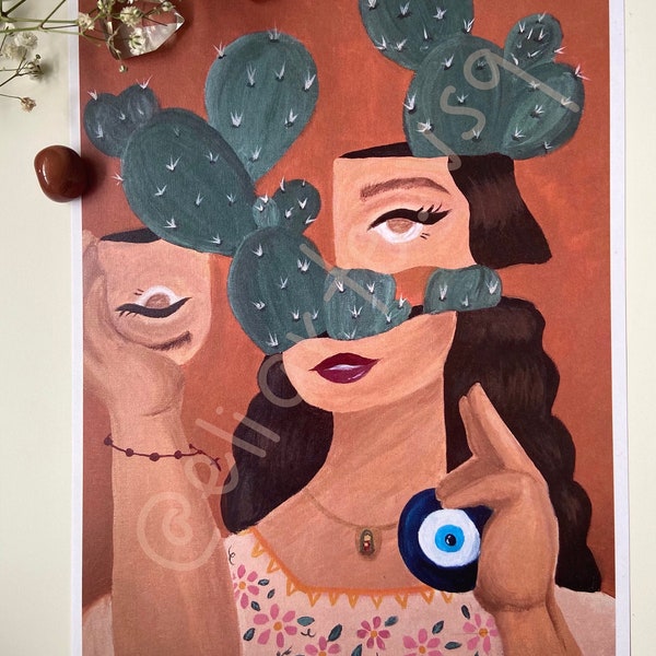 Raíces - Latina Art Print