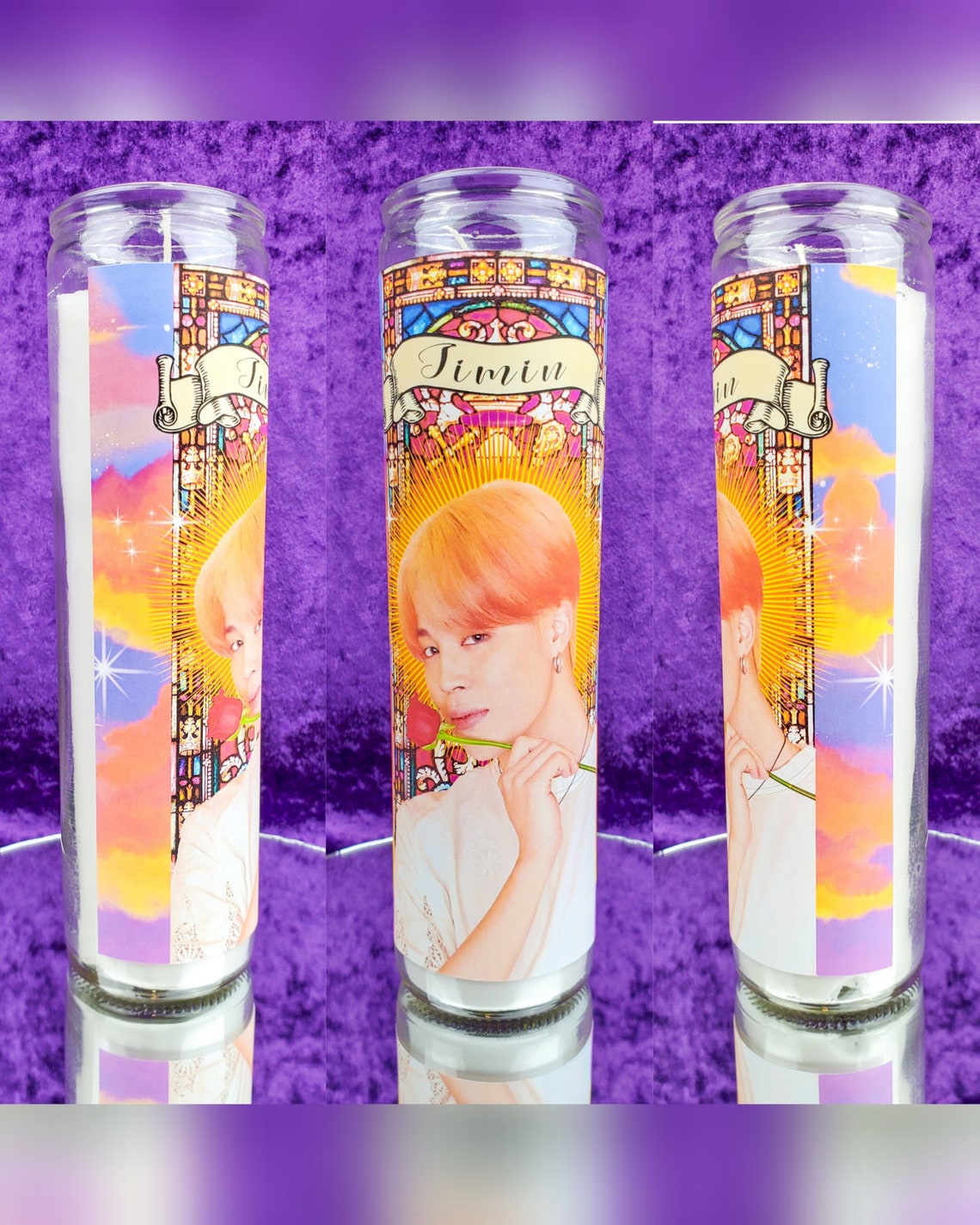 BTS Jimin Kpop Handmade Celebrity Prayer Worship Candle Etsy