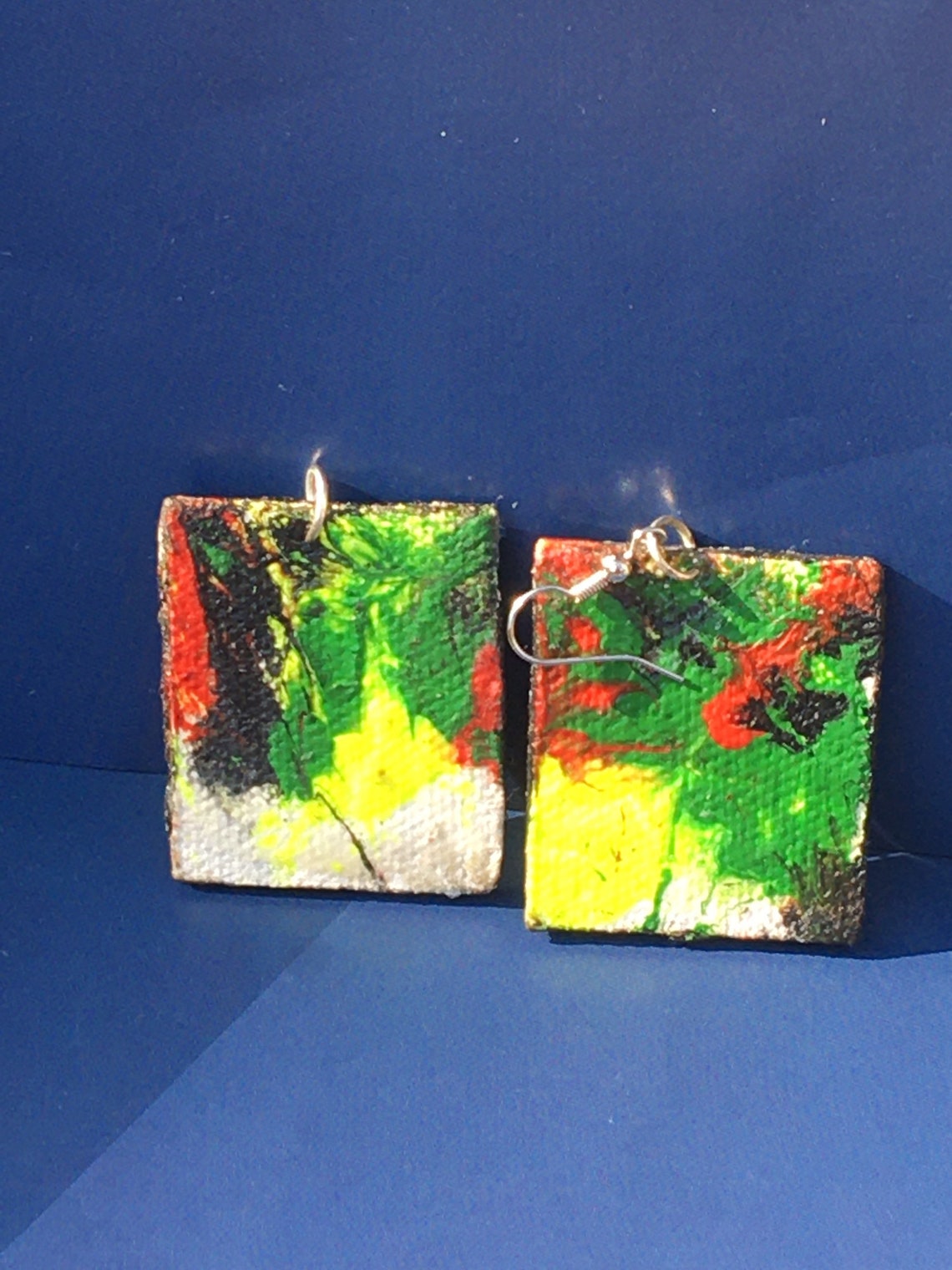 Customizable Canvas Earrings Etsy