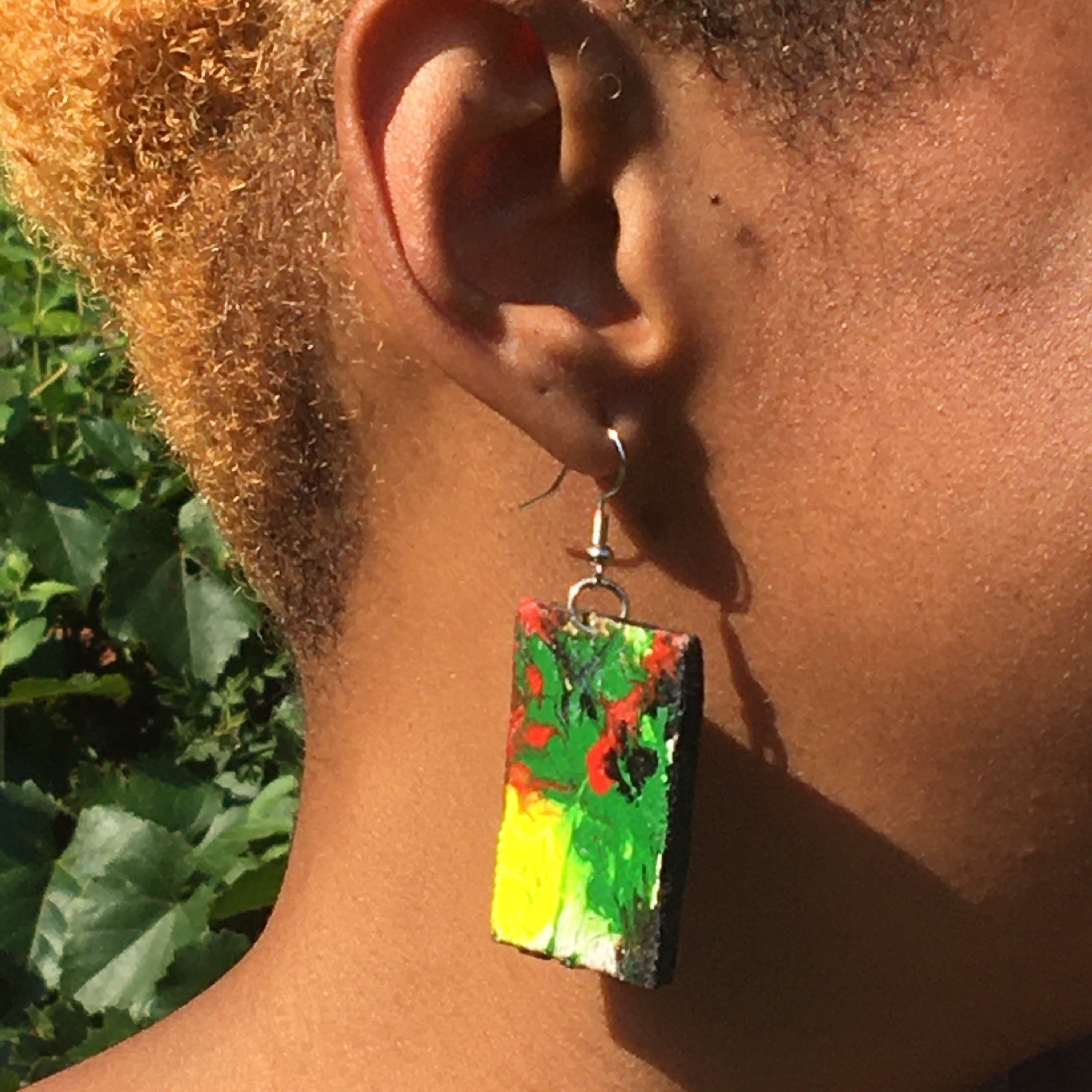 Customizable Canvas Earrings Etsy