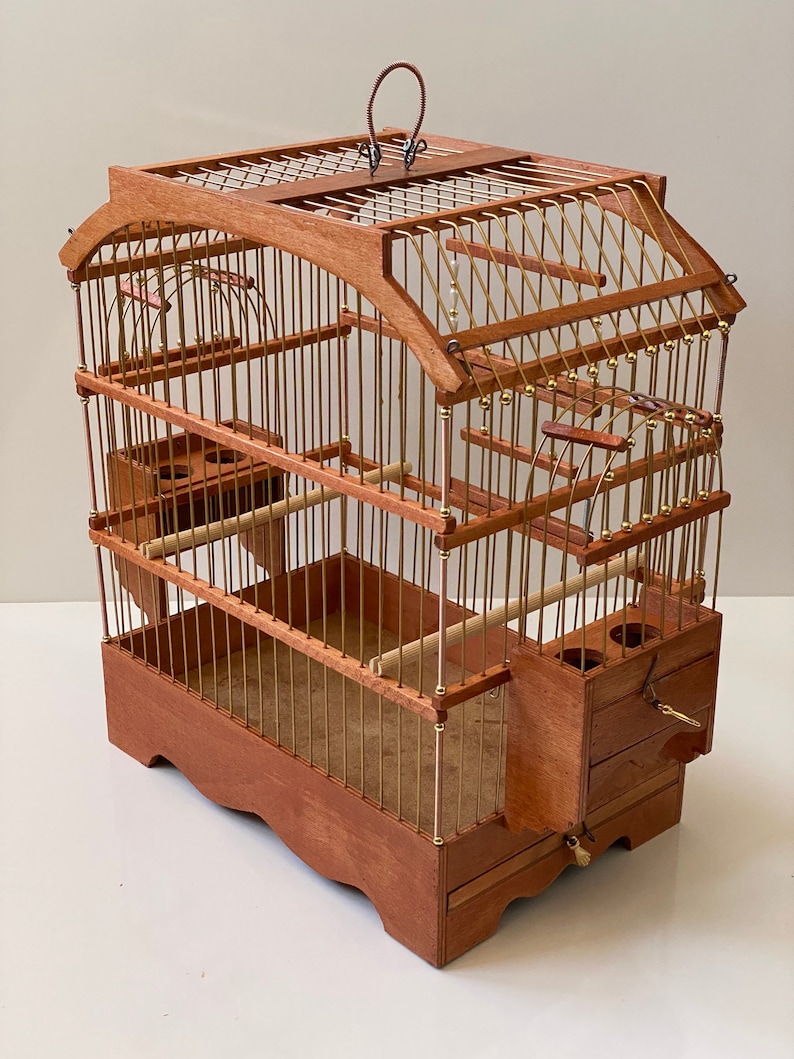 Bird Cageswooden Canary Cage Etsy Ireland