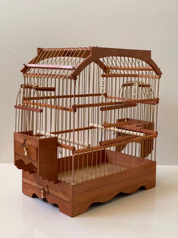 Cages à oiseaux cage à canaris en bois Etsy France
