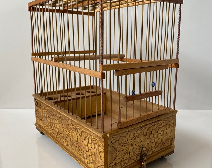 Wooden Bird Cages Etsy