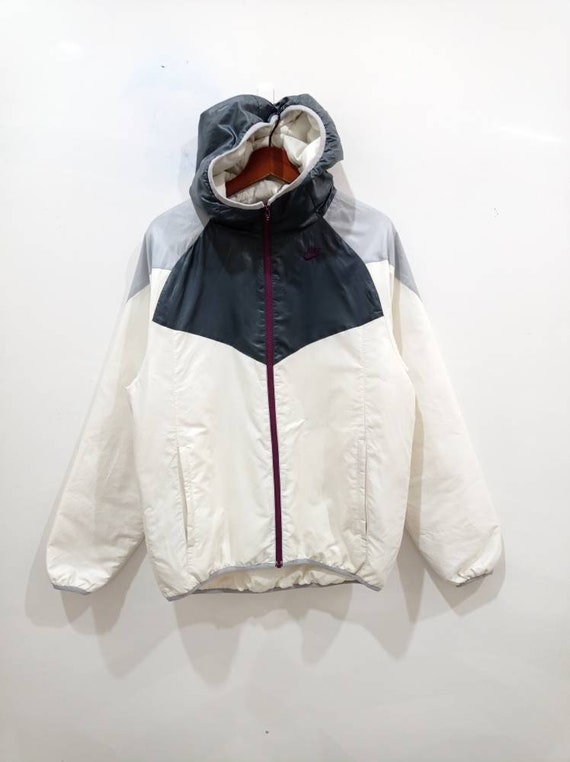 Vintage 90s Nike hoodie puffer jacket size L XL