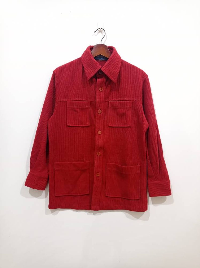 Classic Vintage 90s Blacklowren corduroy burgundy jacket size M