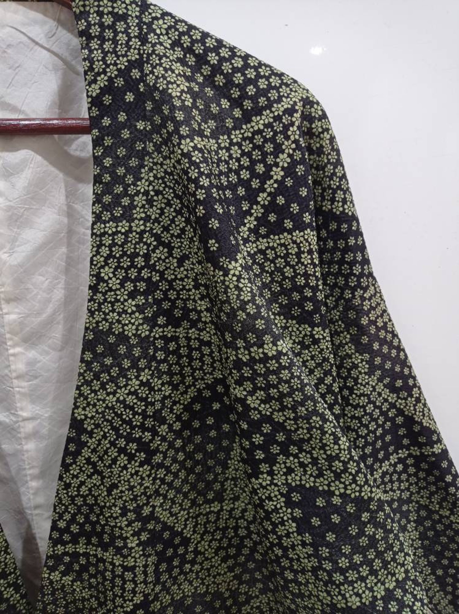 Vintage silk kimono noragi haori Hanten Jinbei Japanese | Etsy