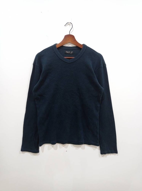 Vintage 90s Agnes B homme paris minimalist sweatshirt size M | Etsy
