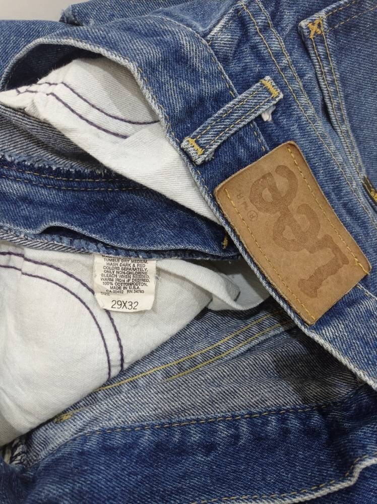 90s Edwin made in Japan well worn faded denim pants jeans W 29 | Etsy