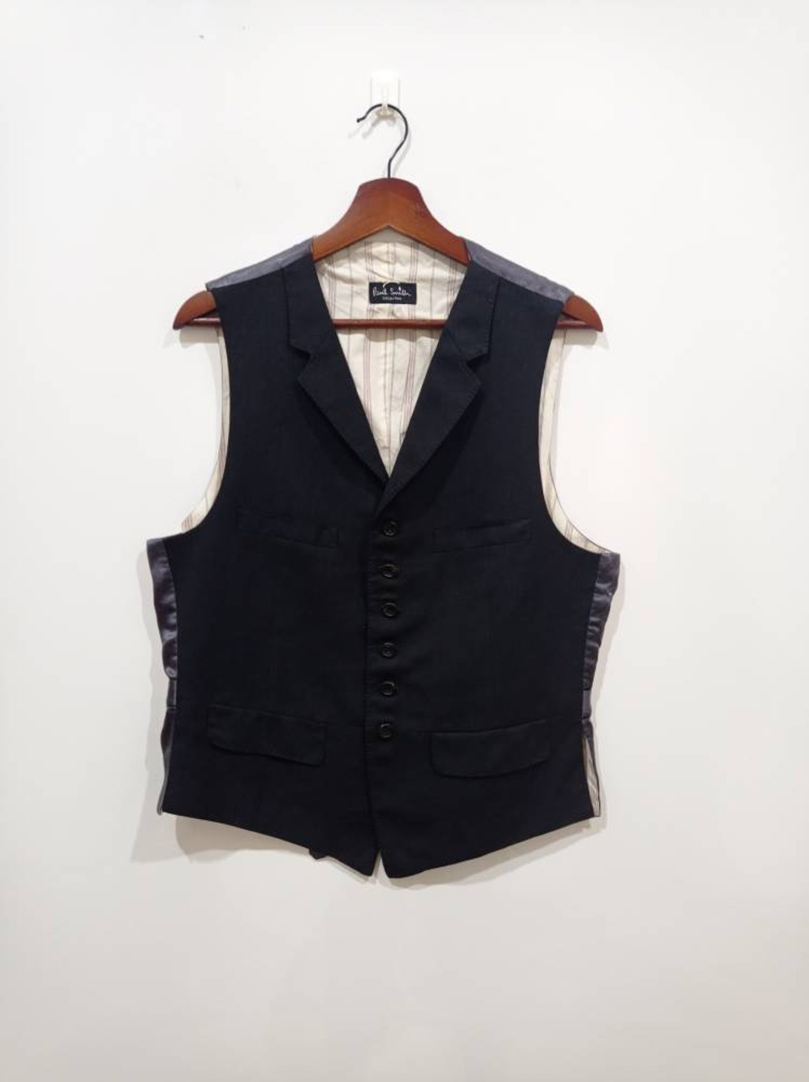 Vintage 90s Paul Smiths collection plain vest size XL | Etsy