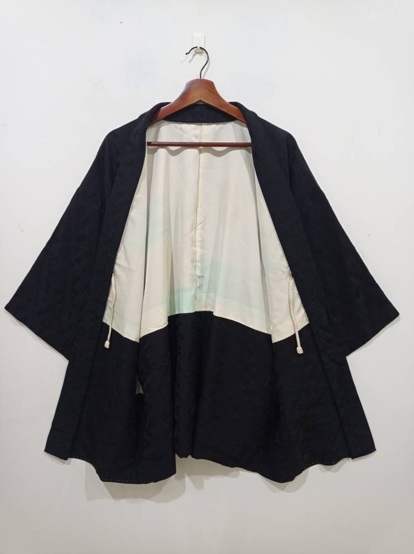 Vintage silk kimono haori Hanten Jinbei Japanese traditional | Etsy